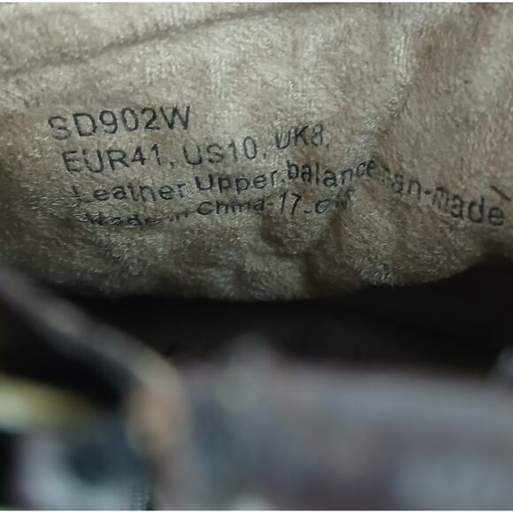 Aetrex SZ 10 Women's Tessa Sweater Ankle Boot Brown Leather SD902W - Picture 10 of 10